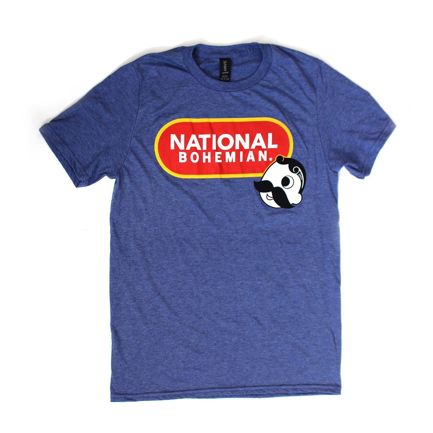 National Bohemian Beer (Heather Blue) / Shirt - Route One Apparel