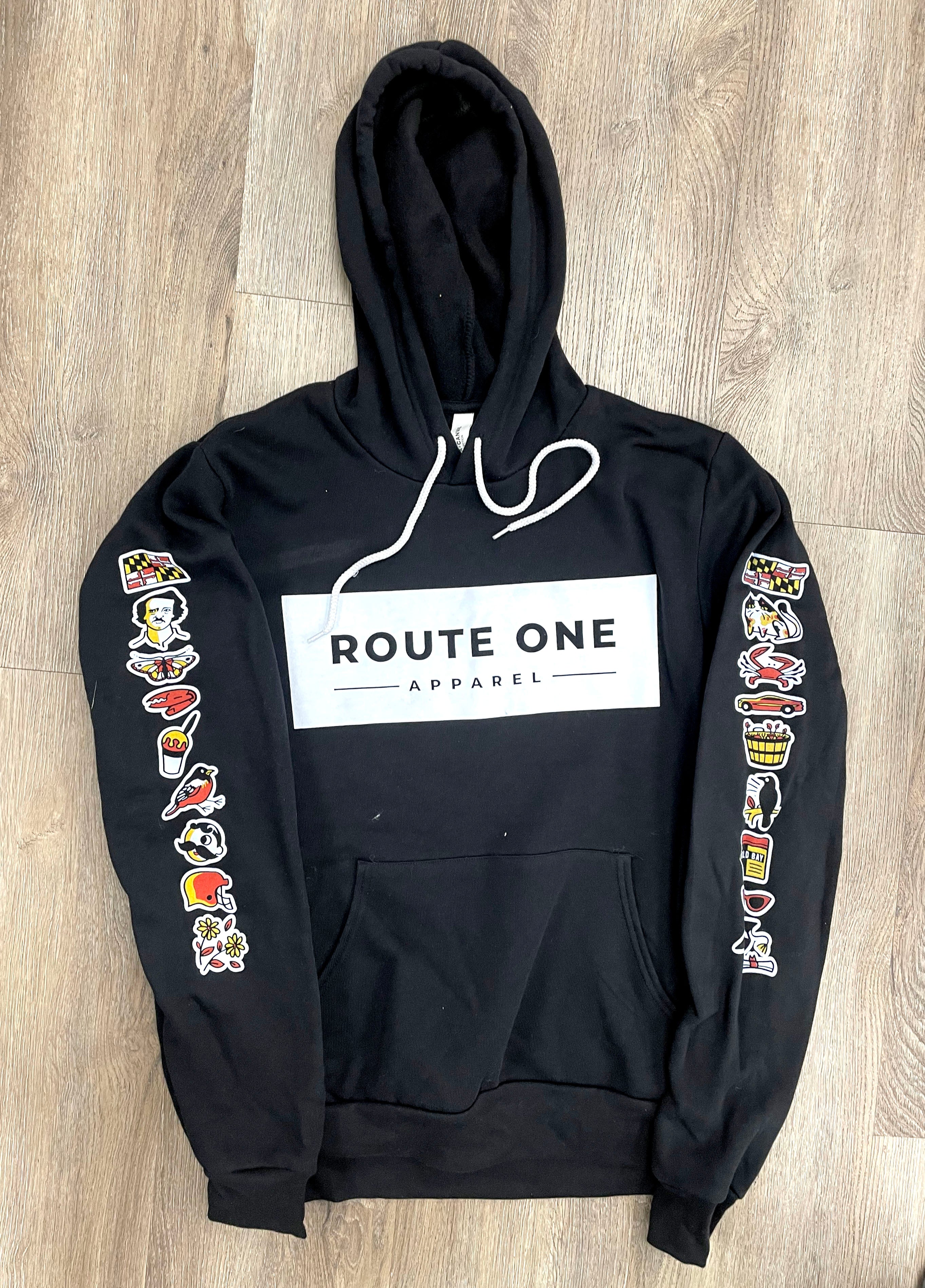 Maryland Statements - Route One Apparel (Black) / Hoodie - Route One Apparel