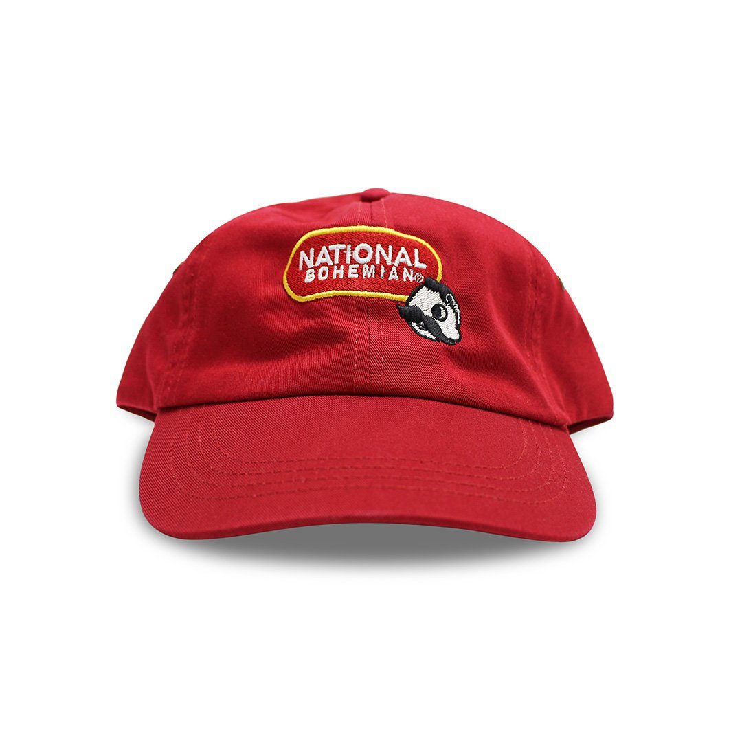 National Bohemian Live Pleasantly (Red) / Baseball Hat - Route One Apparel