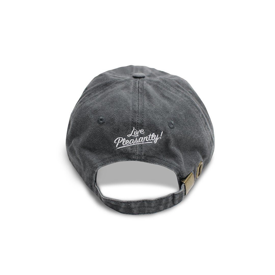 National Bohemian Live Pleasantly (Washed Charcoal) / Baseball Hat - Route One Apparel