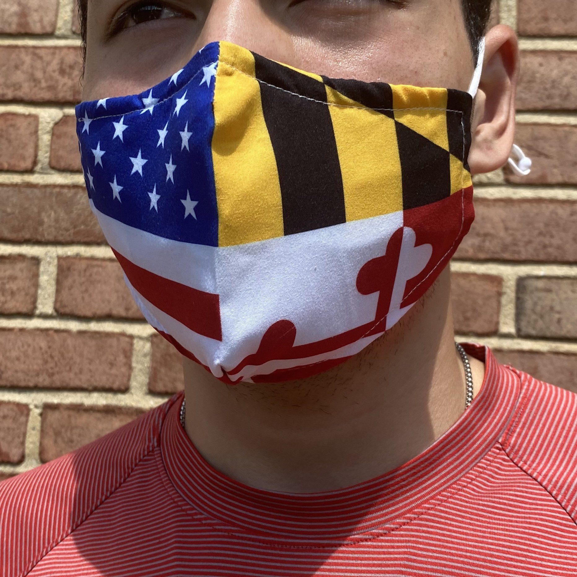 American & Maryland Flag / Face Mask - Route One Apparel