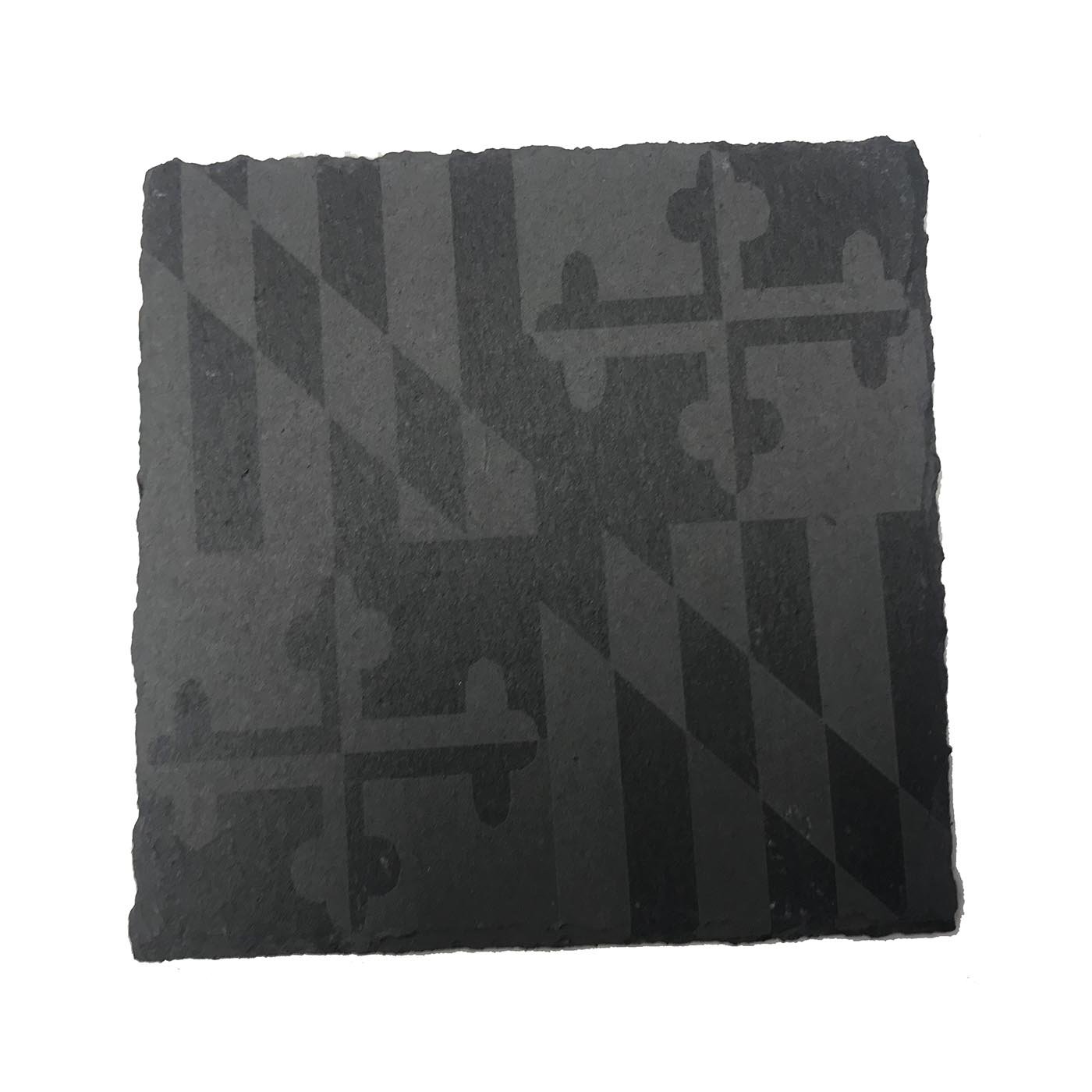 Maryland Flag Etched / Slate Coaster - Route One Apparel