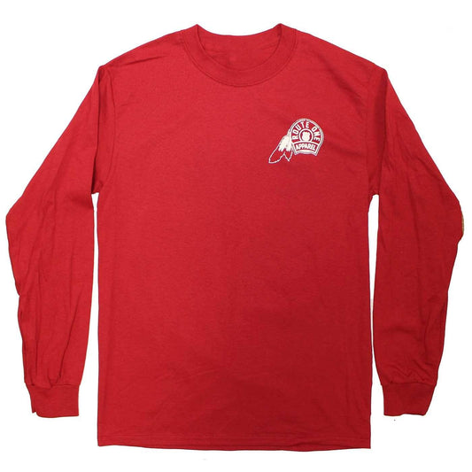 DC Football Home Team Crab *Back Print* (Cardinal) / Long Sleeve Shirt - Route One Apparel