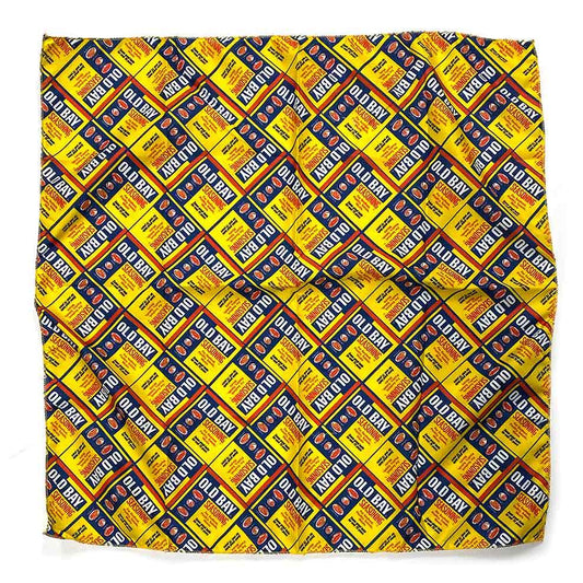Flat Old Bay Can Pattern / Bandana (22 x 22 inch) - Route One Apparel