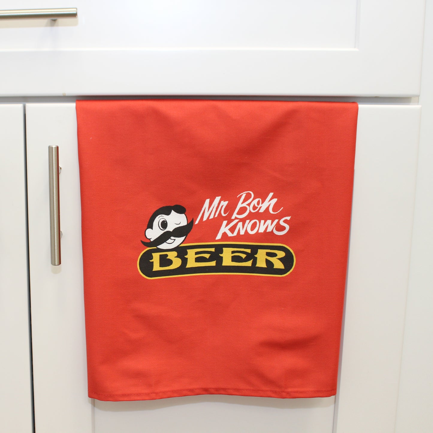 Mr. Boh Knows Beer (Red) / Kitchen Towel - Route One Apparel