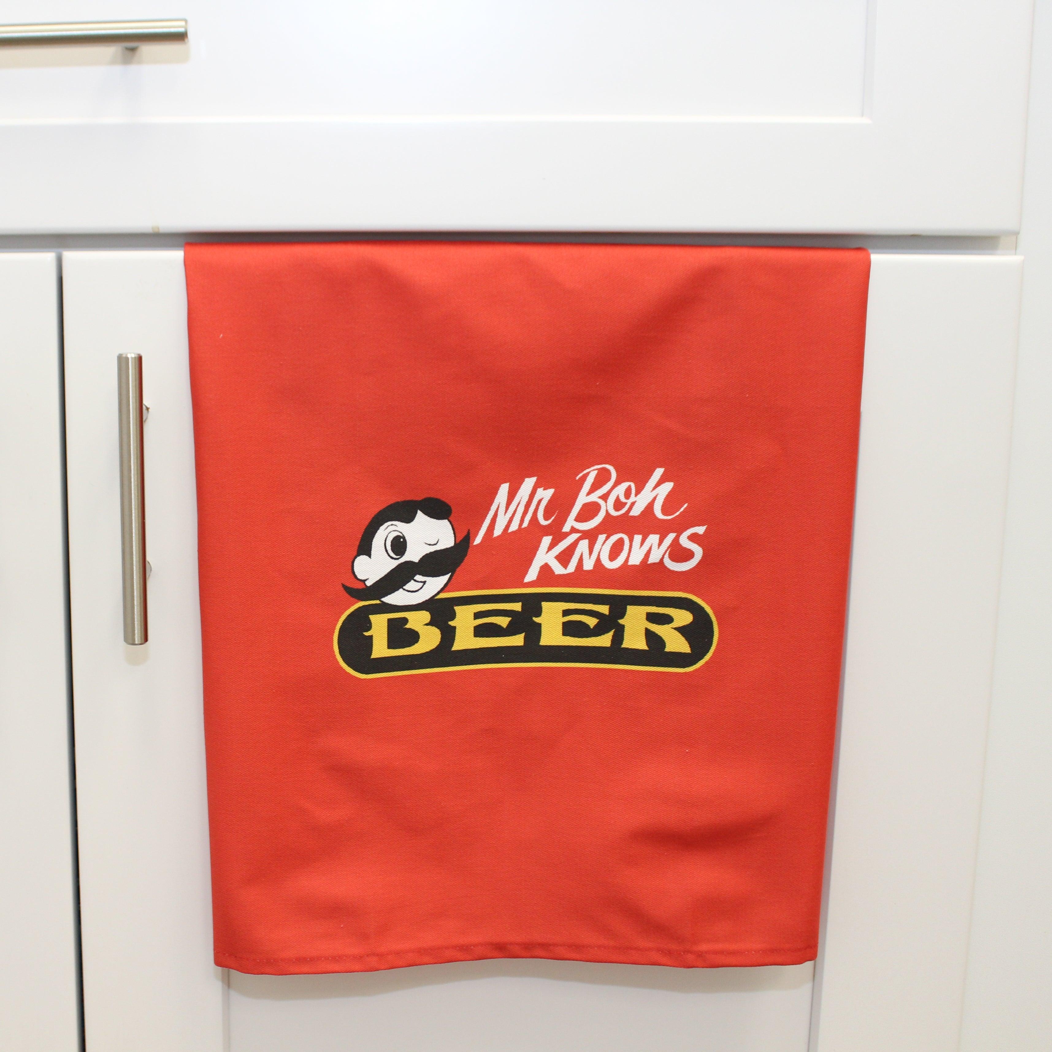 Mr. Boh Knows Beer (Red) / Kitchen Towel - Route One Apparel