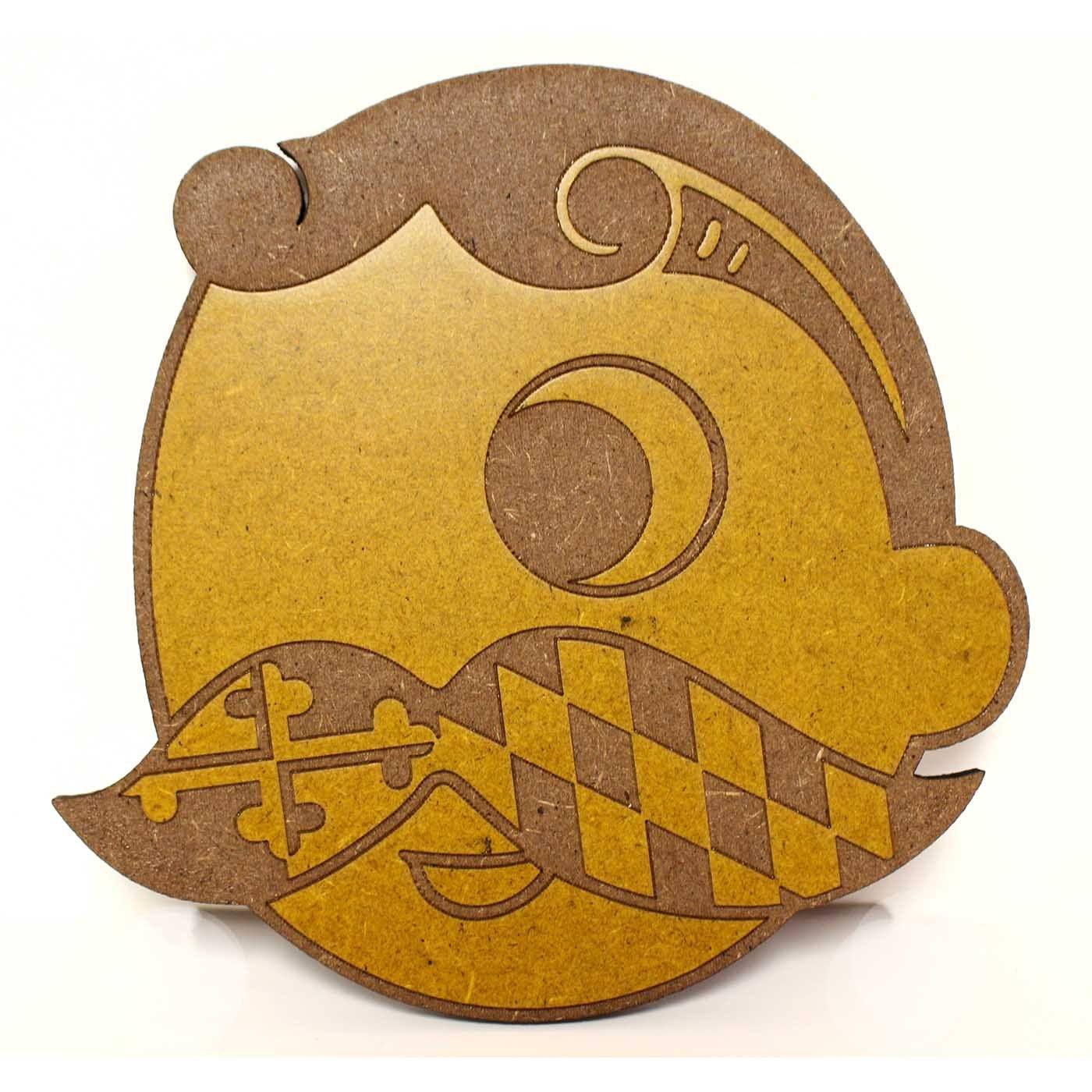 Natty Boh Logo (Maryland Mustache) / Wooden Coaster - Route One Apparel