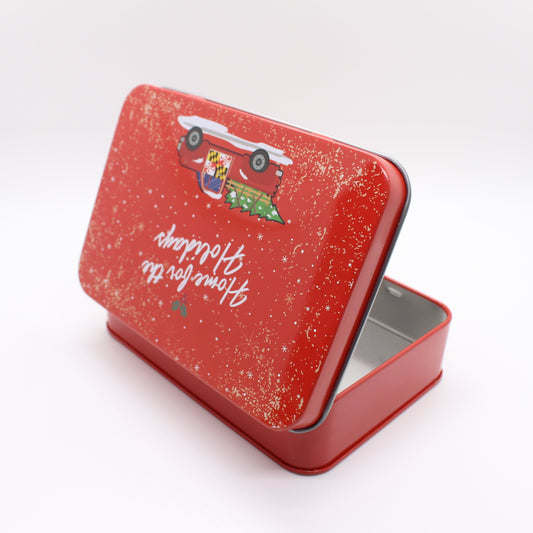 Home For The Holidays (Red) / Gift Card Tin - Route One Apparel