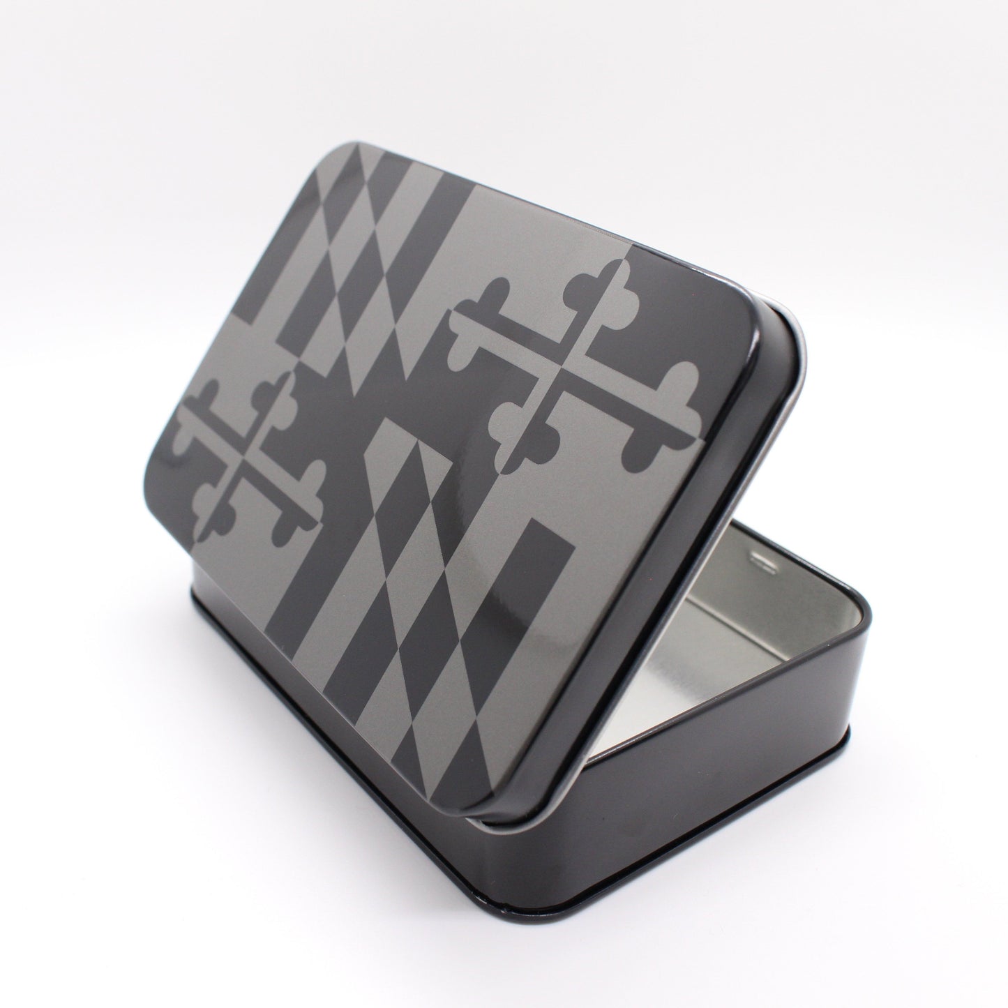 Maryland Flag (Greyscale) / Gift Card Tin - Route One Apparel