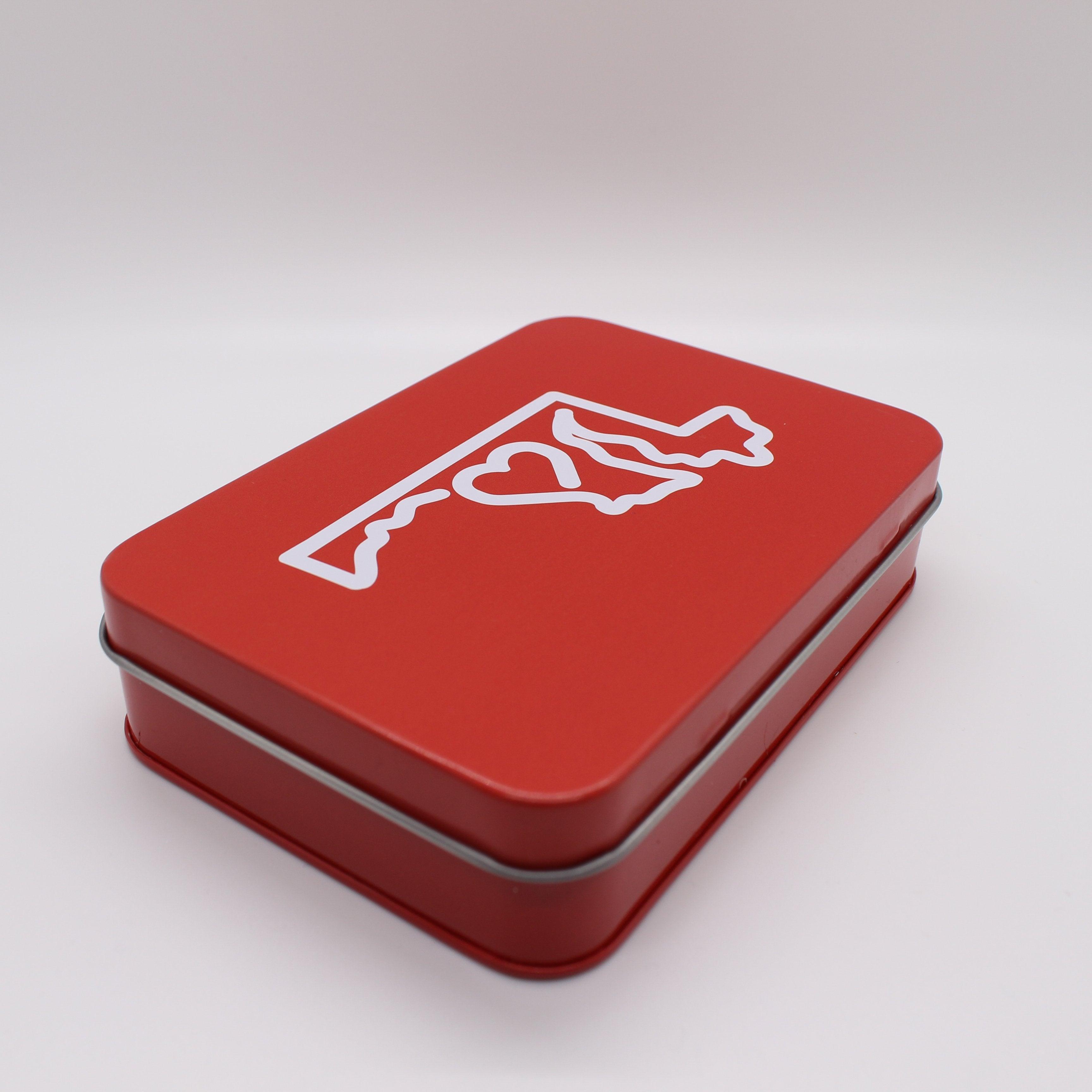 Maryland State Outline with Heart (Red) / Gift Card Tin - Route One Apparel