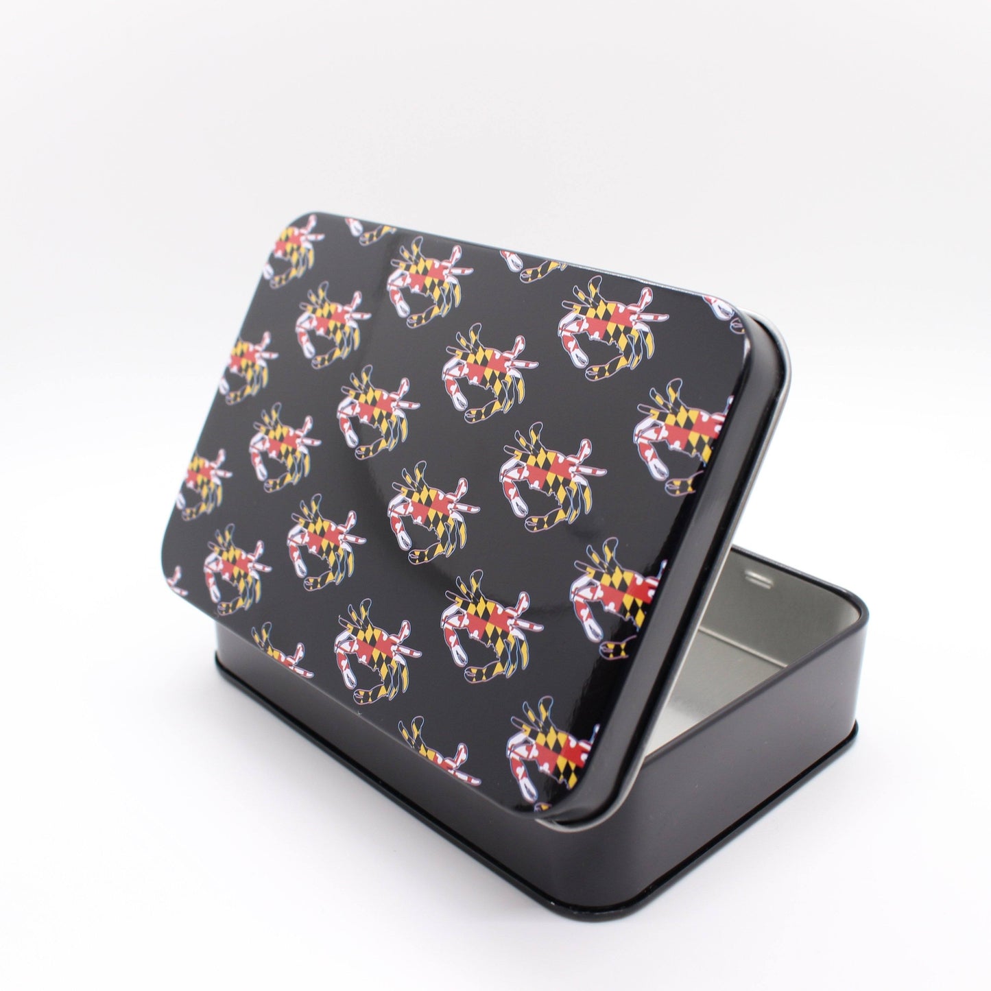 Maryland Flag Crab (Black) / Gift Card Tin - Route One Apparel
