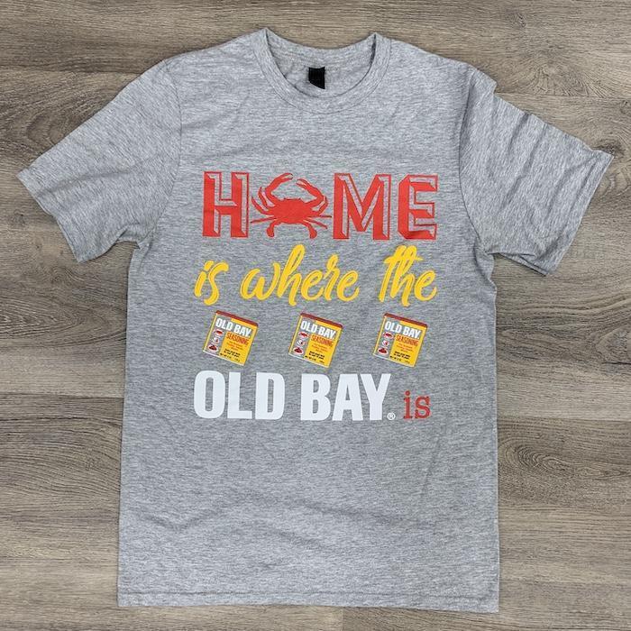 Home Is Where The Old Bay Is (Grey) / Shirt - Route One Apparel