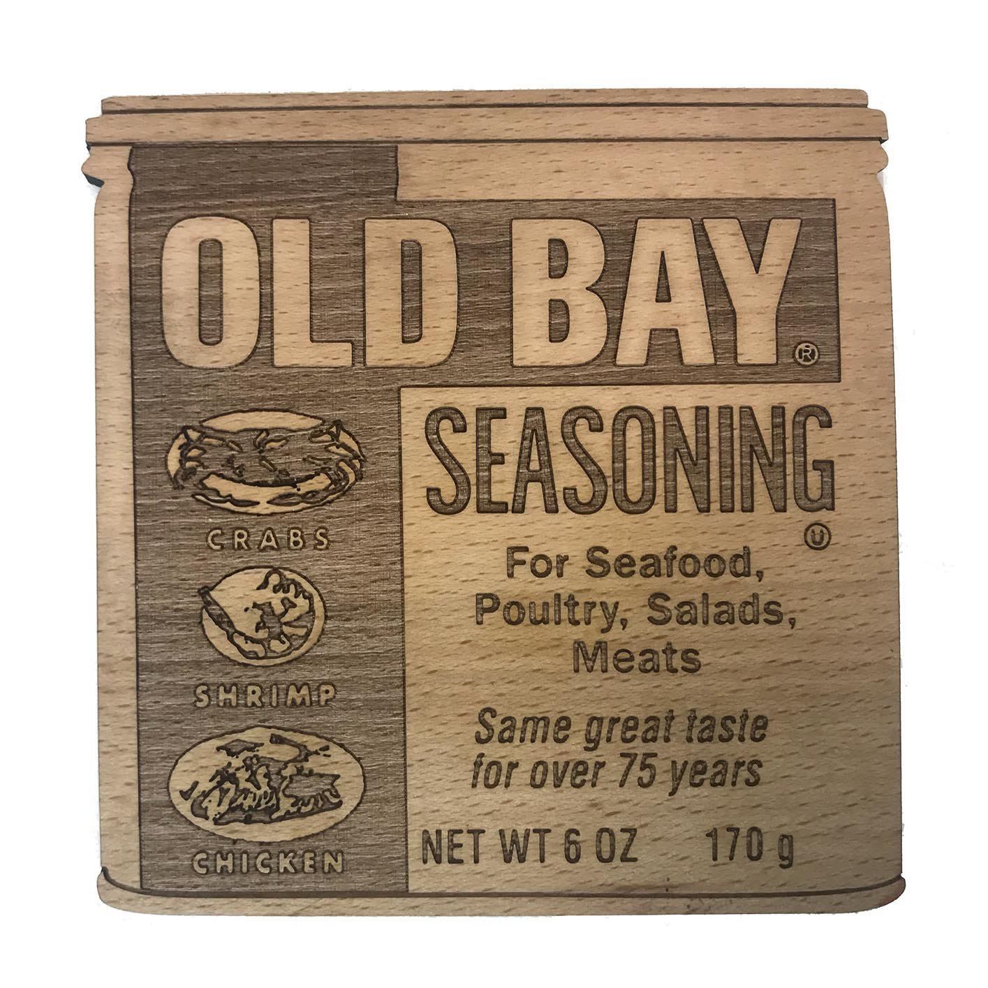 Old Bay Can (2-D) / Wooden Coaster - Route One Apparel