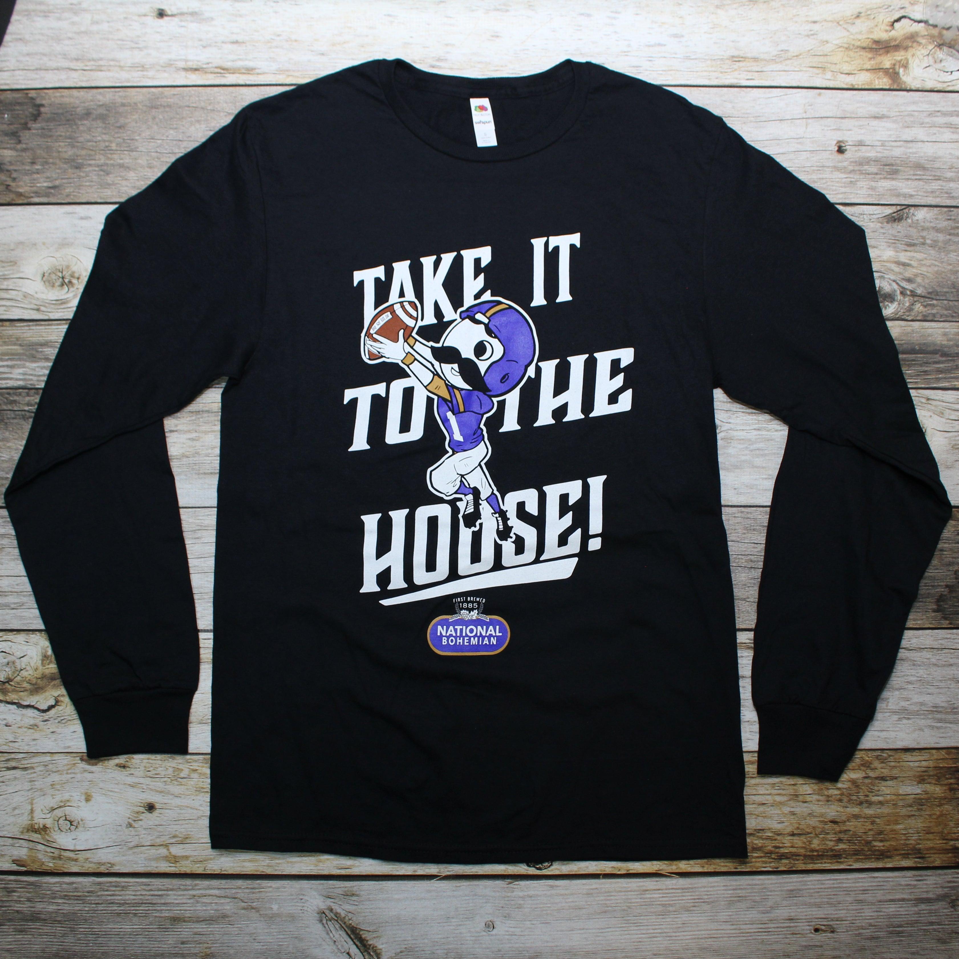 Boh Football - Take It to the House (Black) / Long Sleeve Shirt - Route One Apparel