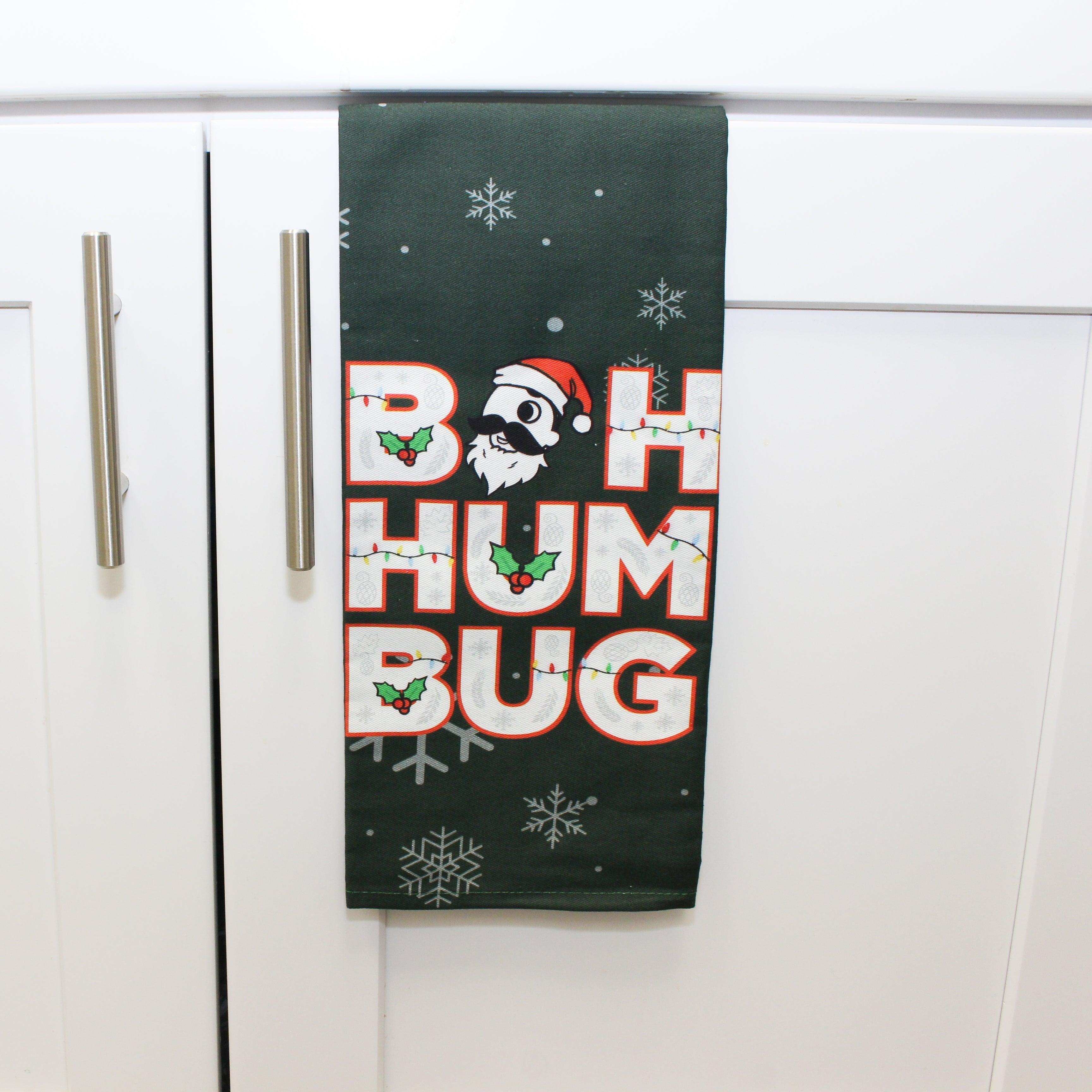 Santa Boh Hum Bug / Kitchen Towel - Route One Apparel