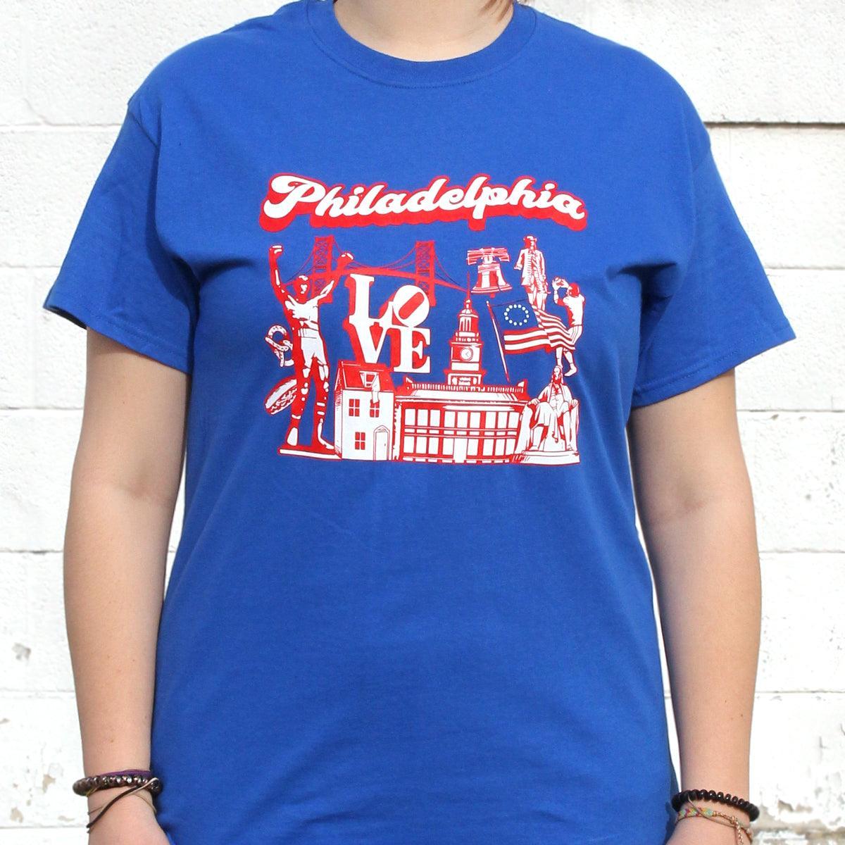 Icons of Philadelphia (Blue) / Shirt - Route One Apparel