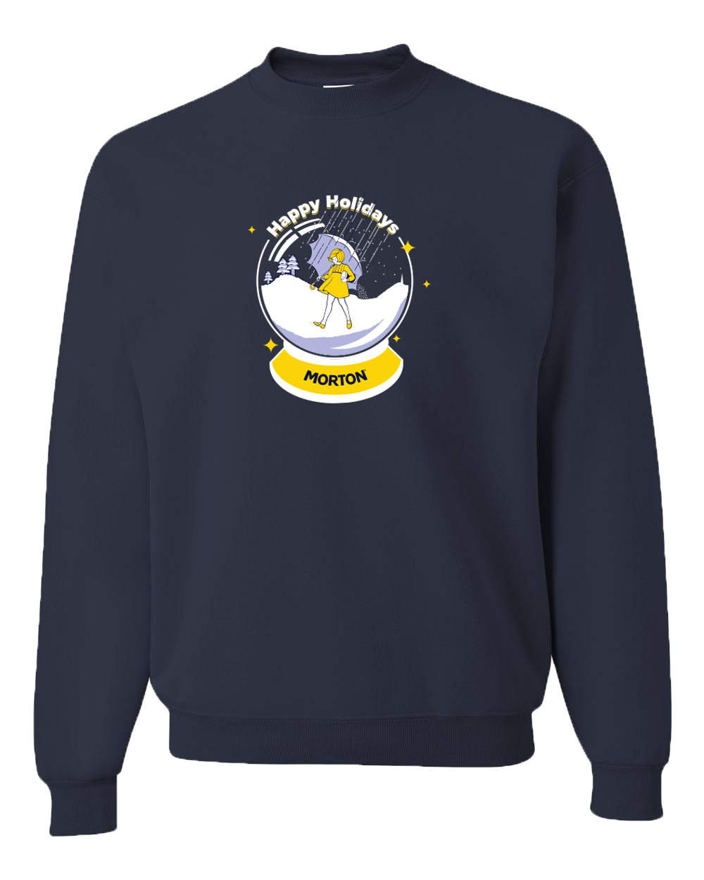 *PRE-ORDER* Morton Salt Happy Holidays (Navy) / Crew Sweatshirt - Route One Apparel