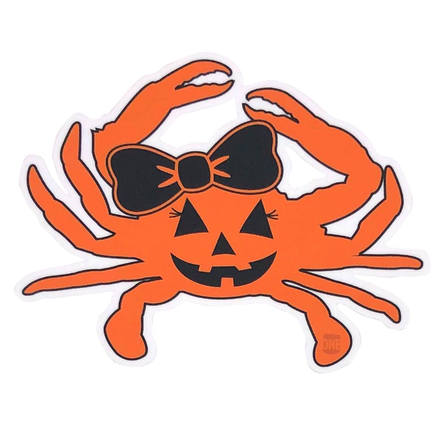 Halloween Jill Pumpkin Crab / Sticker - Route One Apparel
