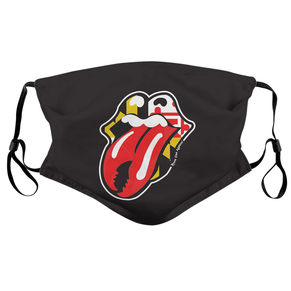 Kiss My Crab (Black) / Face Mask - Route One Apparel