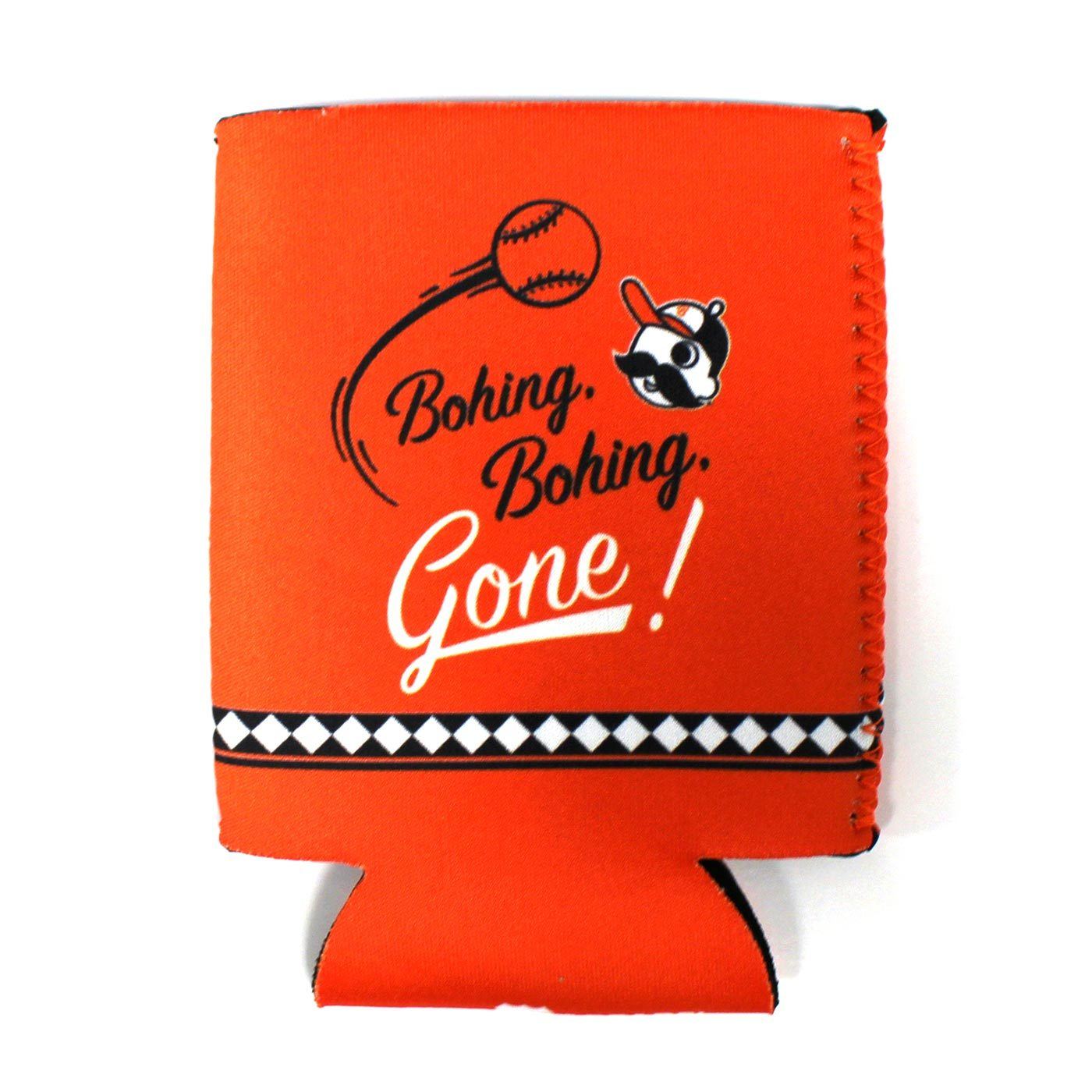 Bohing, Bohing, Gone! National Bohemian Baseball (Orange) / Can Cooler - Route One Apparel