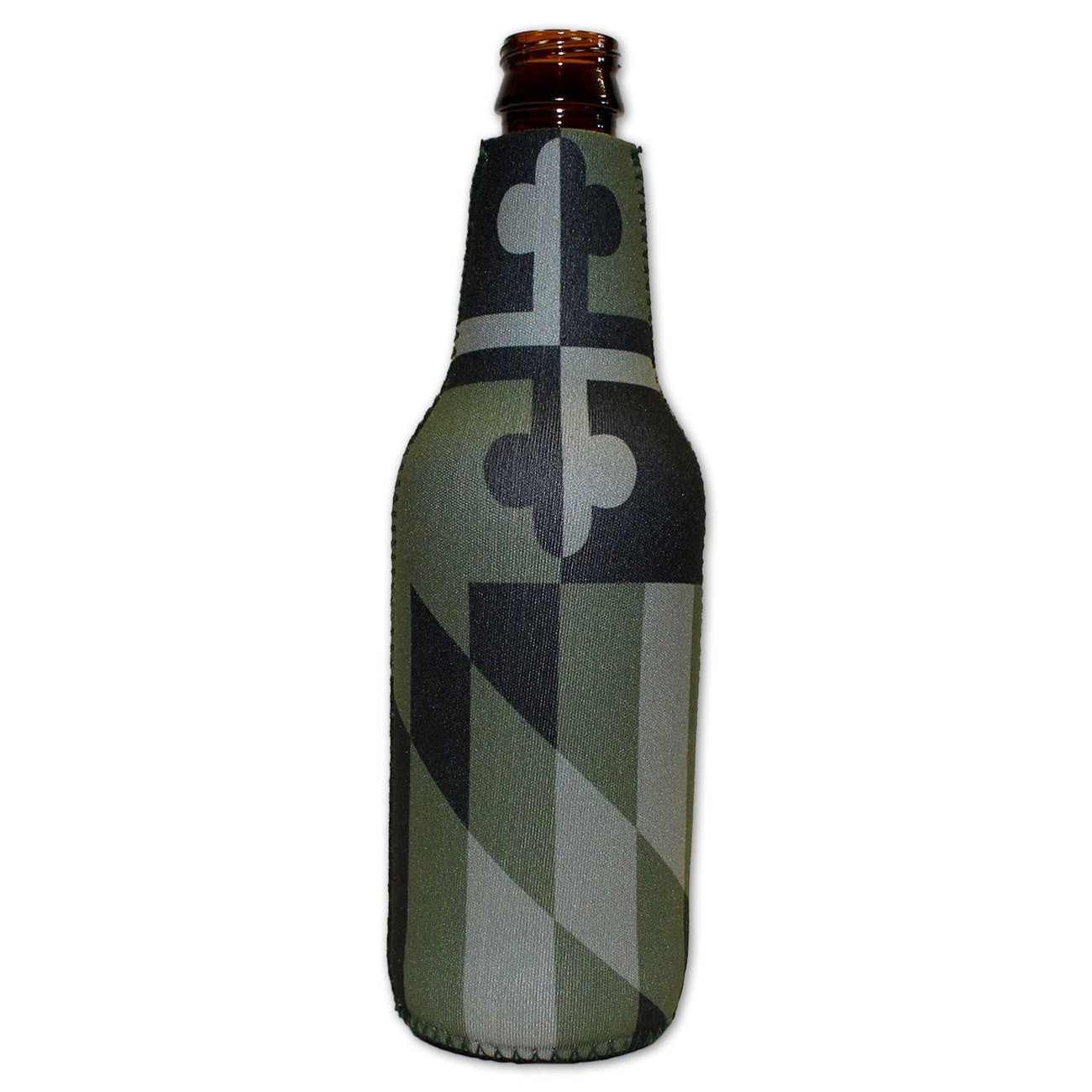 Green Camo Maryland Flag / Bottle Cooler - Route One Apparel