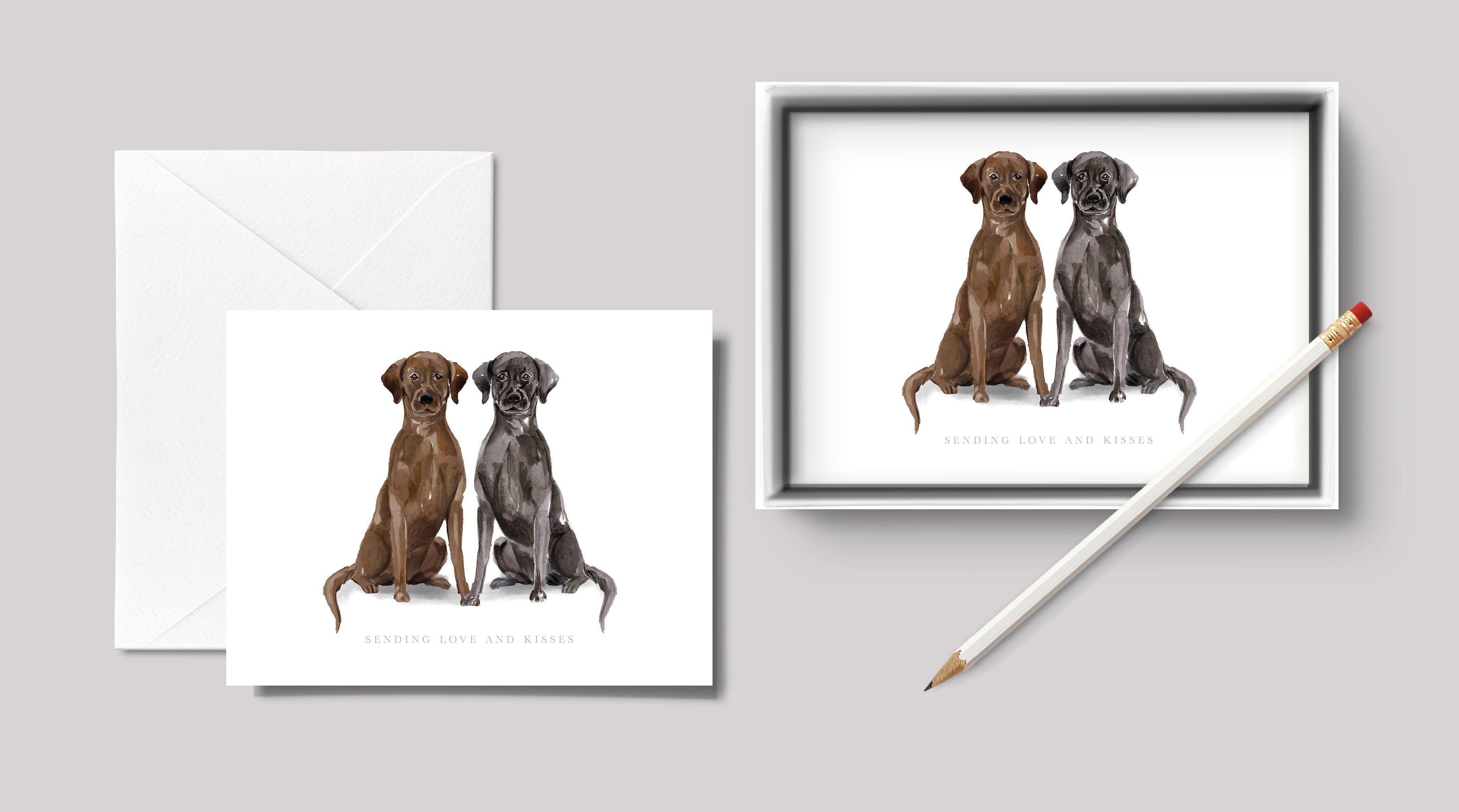 Labrador Kisses / Notecard Set - Route One Apparel