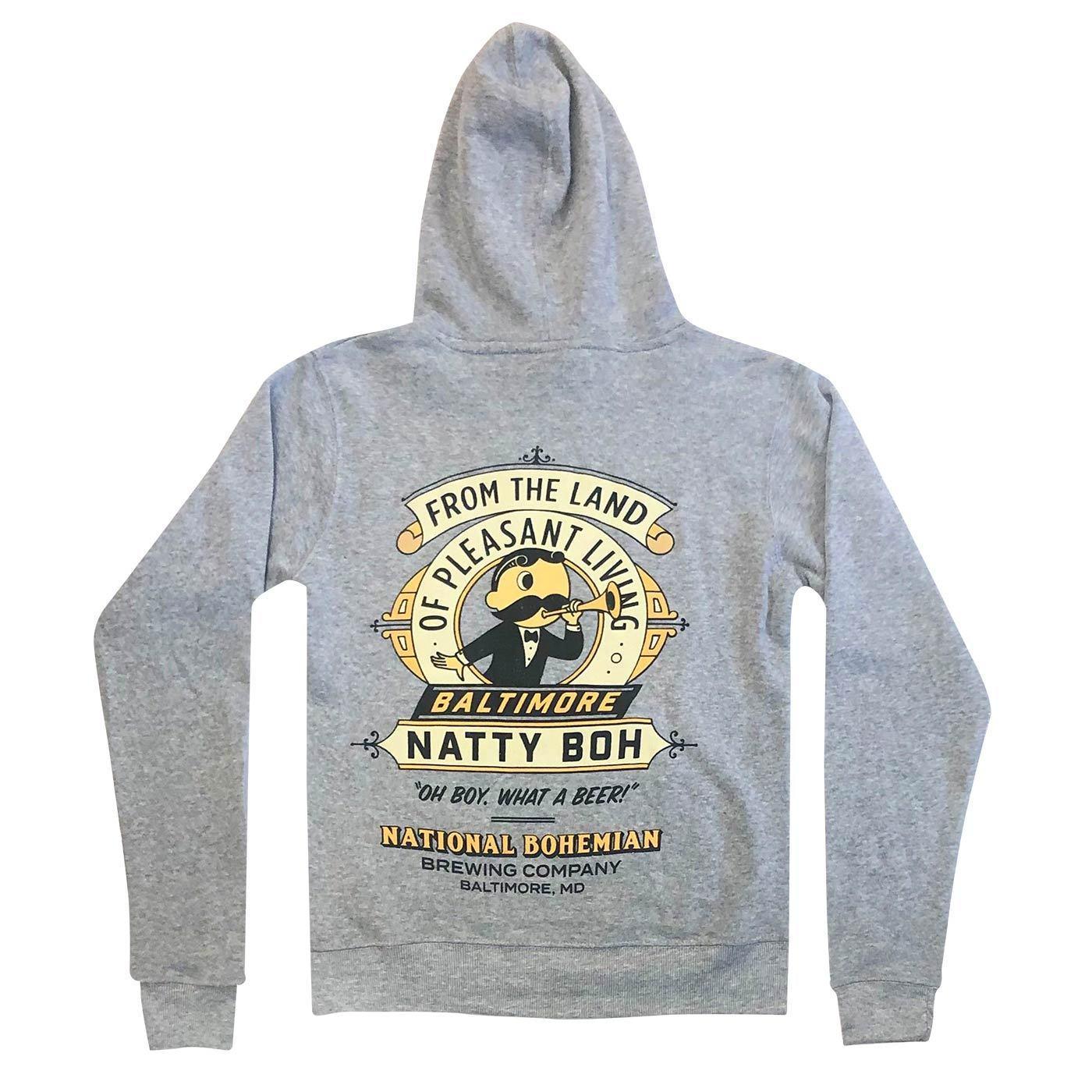Natty Boh Pride of the Chesapeake (Heather Grey) / Hoodie - Route One Apparel