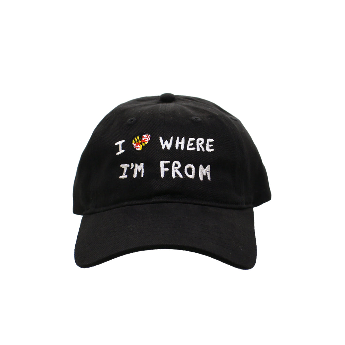 I Love Where I'm From (Black) / Baseball Hat - Route One Apparel