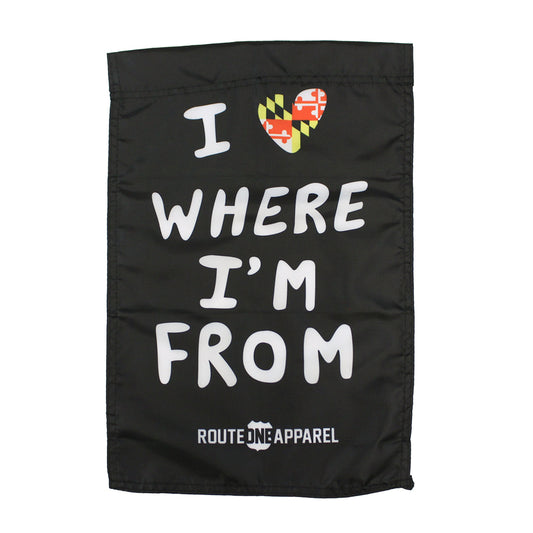 I Love Where I'm From (Black) / Garden Flag - Route One Apparel