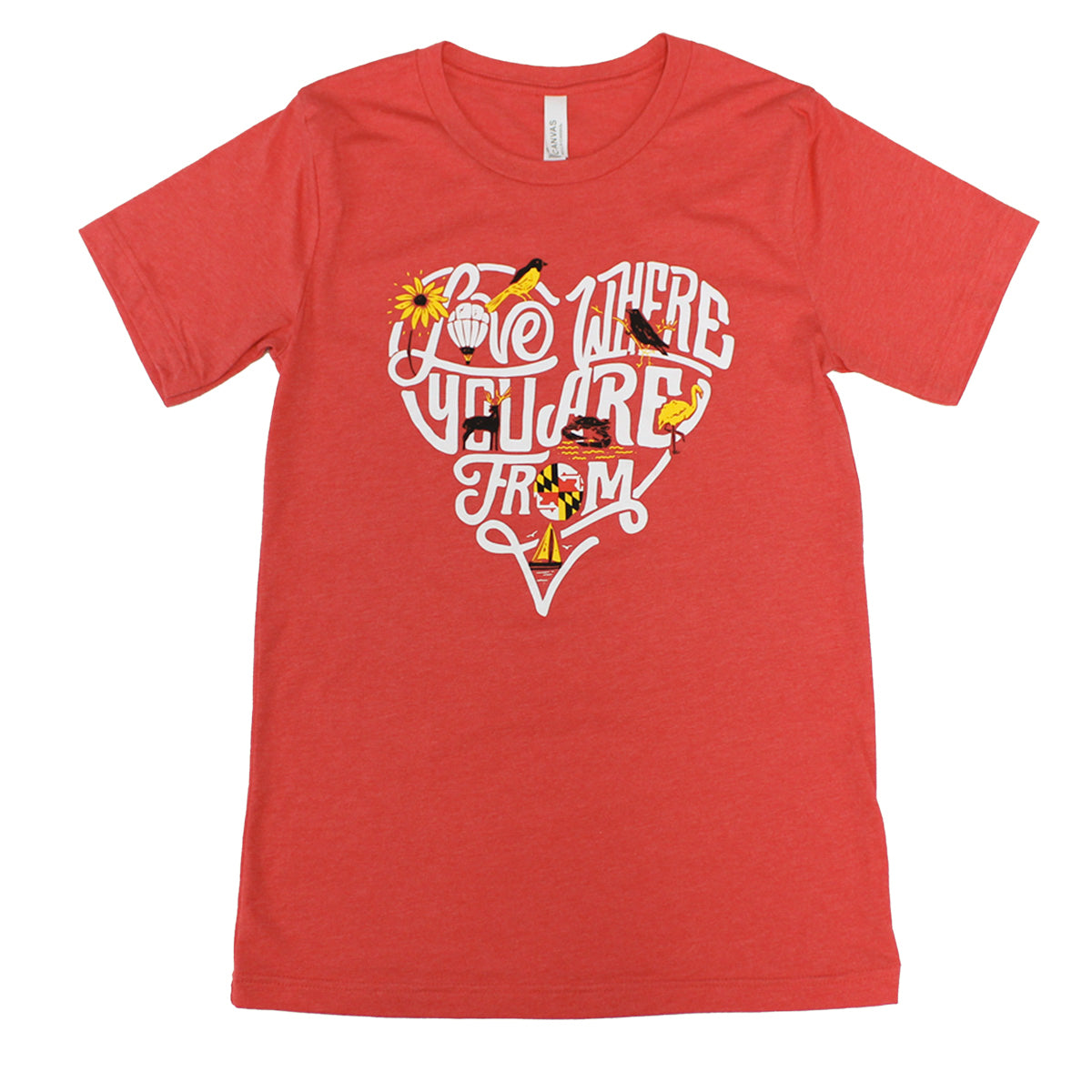 Love Where You're From (Red) / Shirt - Route One Apparel