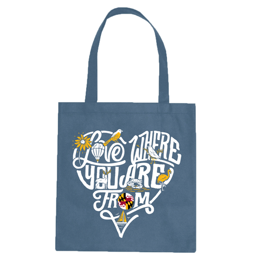 Love Where You Are From (Blue) / Tote Bag - Route One Apparel