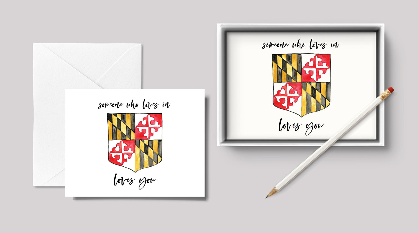 Love From Maryland / Notecard Set - Route One Apparel