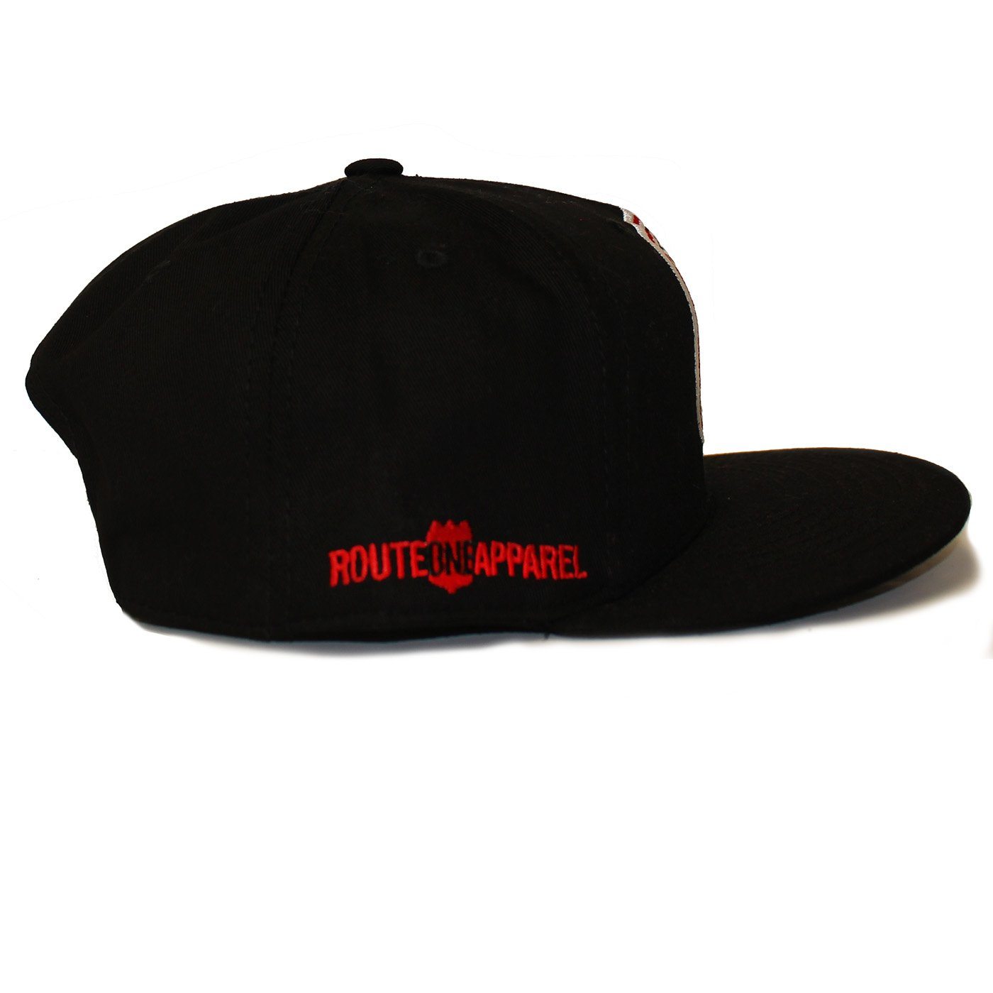 Maryland Born Maryland Bred (Black) / Wool Snapback Hat - Route One Apparel