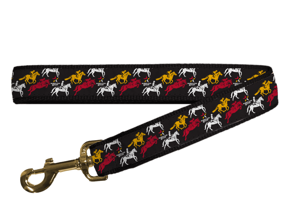 Maryland 5 Star (Black) / Dog Leash - Route One Apparel