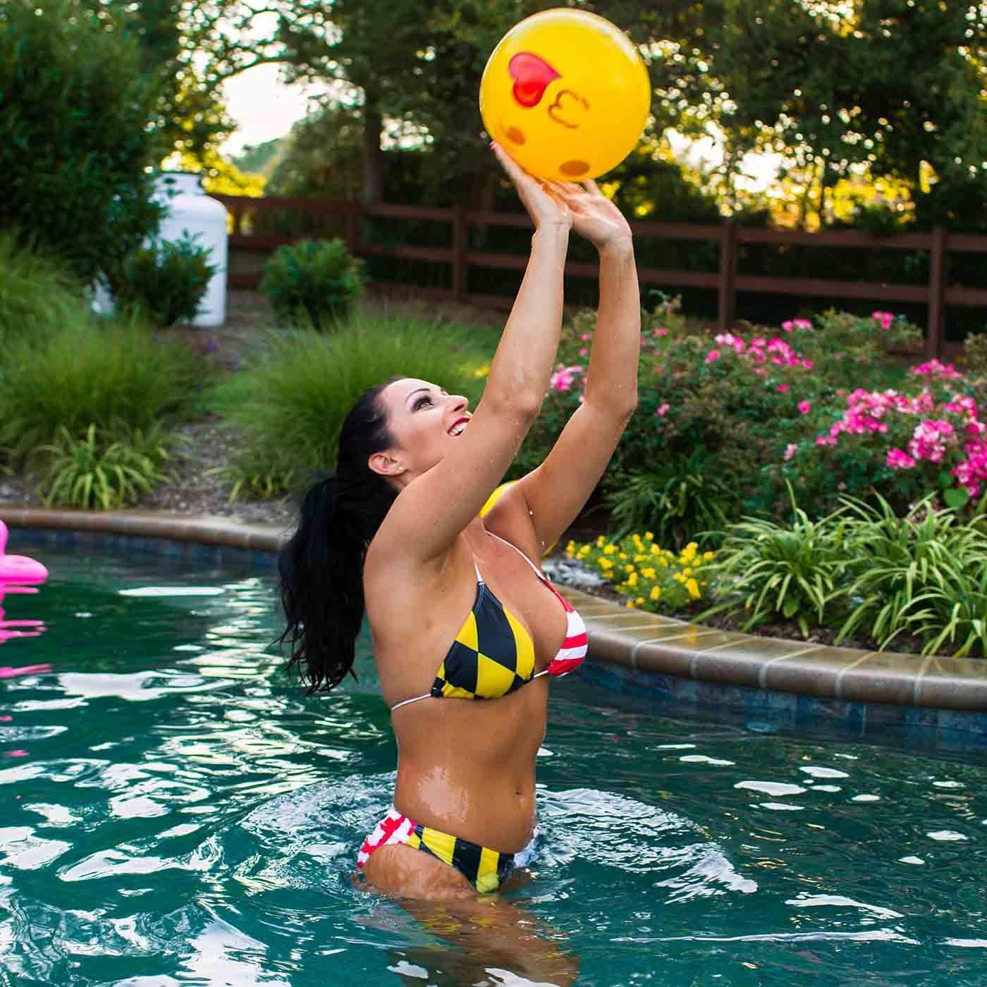 Maryland Flag / Full Bikini Bottom - Route One Apparel