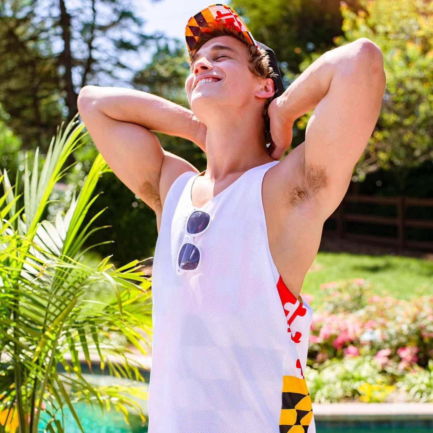 Maryland Flag / Lacrosse Pinnie - Route One Apparel