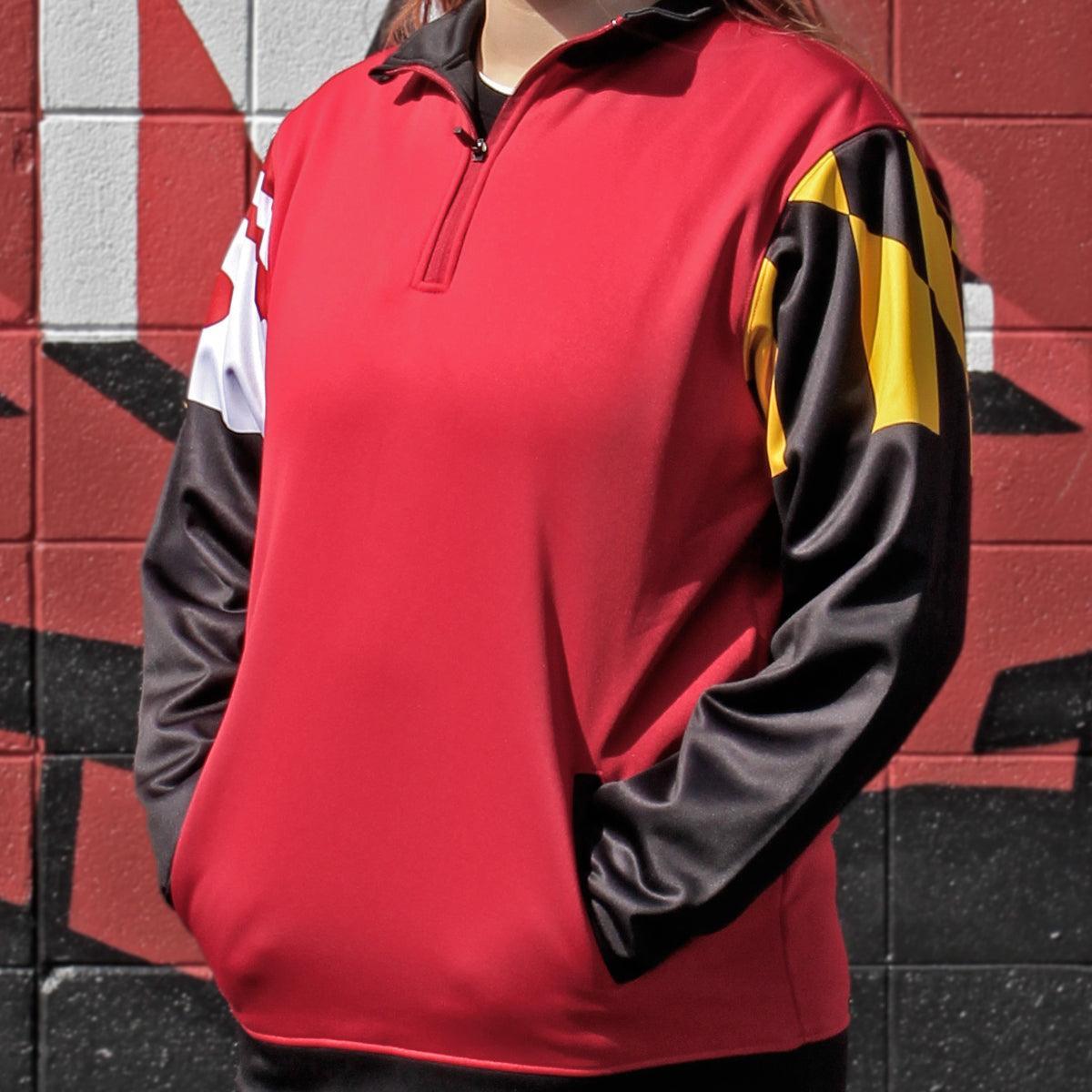 Maryland Flag Shoulder (Red) / Pullover - Route One Apparel