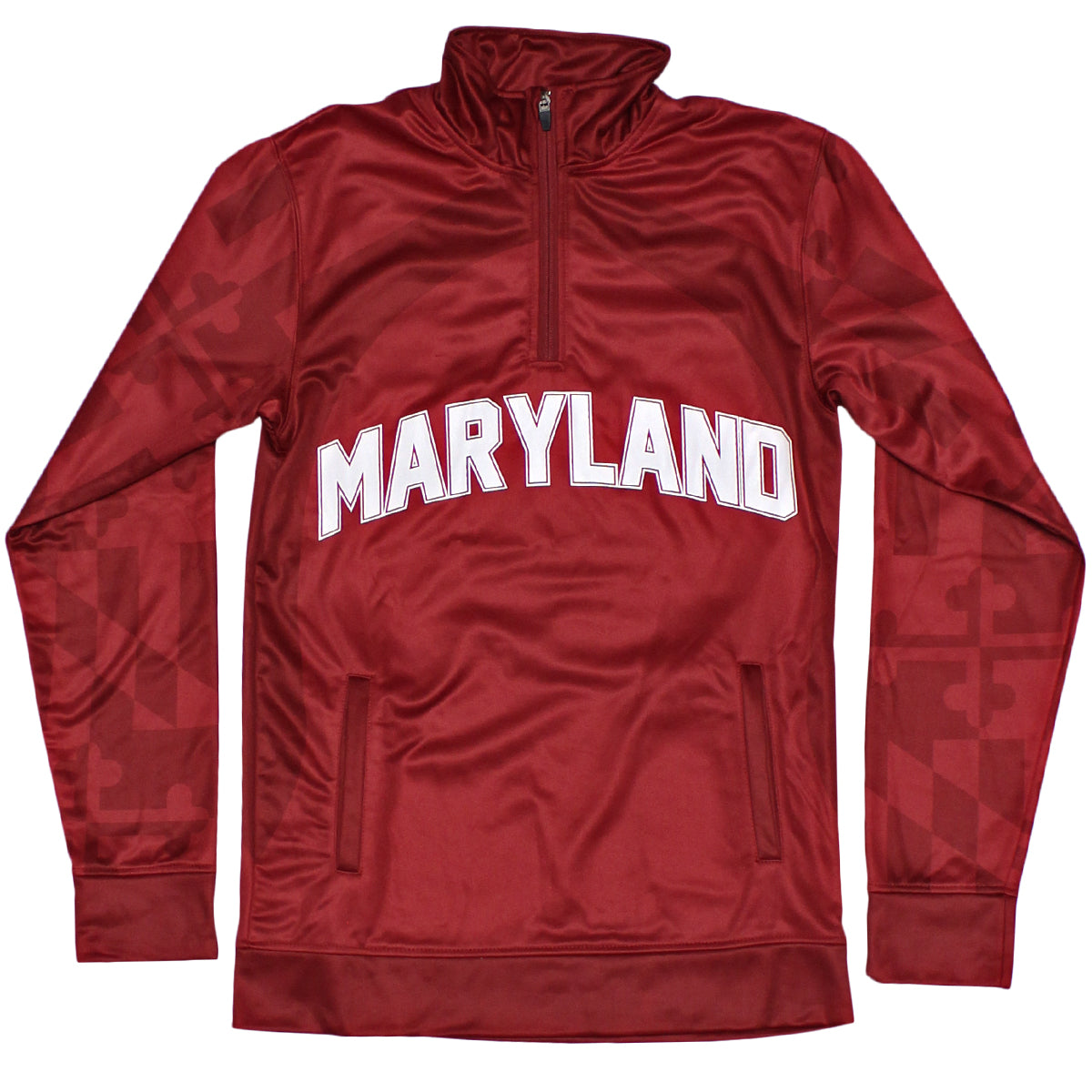 Maryland Flag Sleeve (Red Tone) / Pullover - Route One Apparel