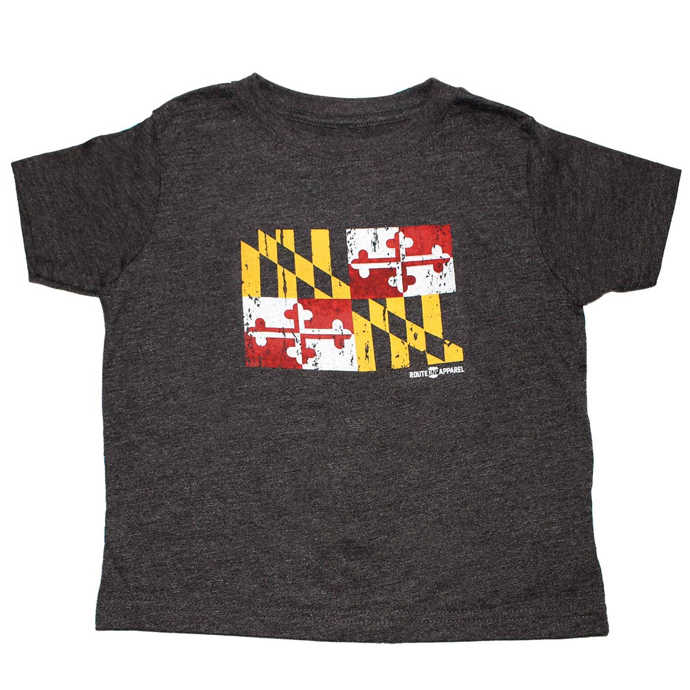 Maryland Flag (Vintage Smoke) / *Toddler* Shirt - Route One Apparel