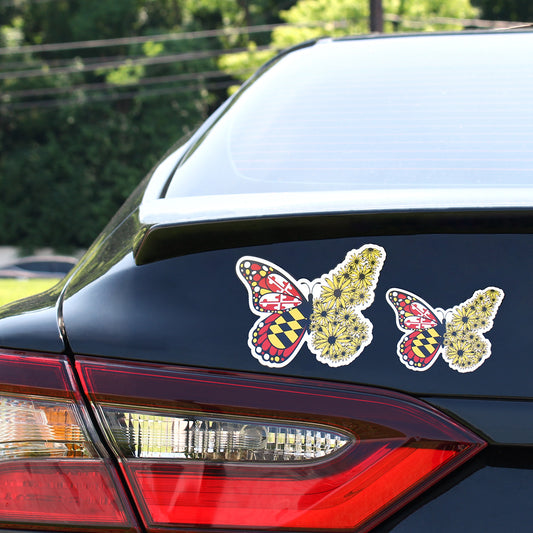 Maryland Flag & Black Eyed Susan Butterfly / Magnet - Route One Apparel