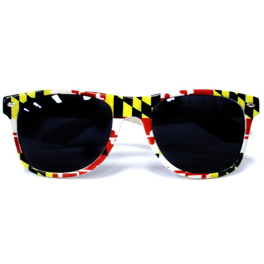Route One Apparel Maryland Full Flag Pattern (White) / Shades Flag Front White 10 $15 Each