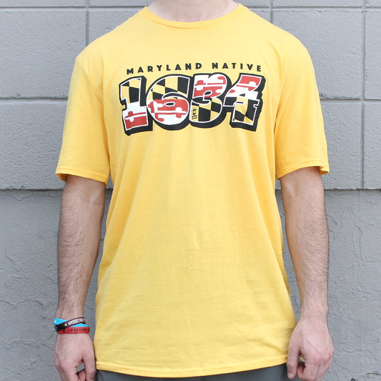 Maryland Native 1634 (Yellow) / Shirt - Route One Apparel