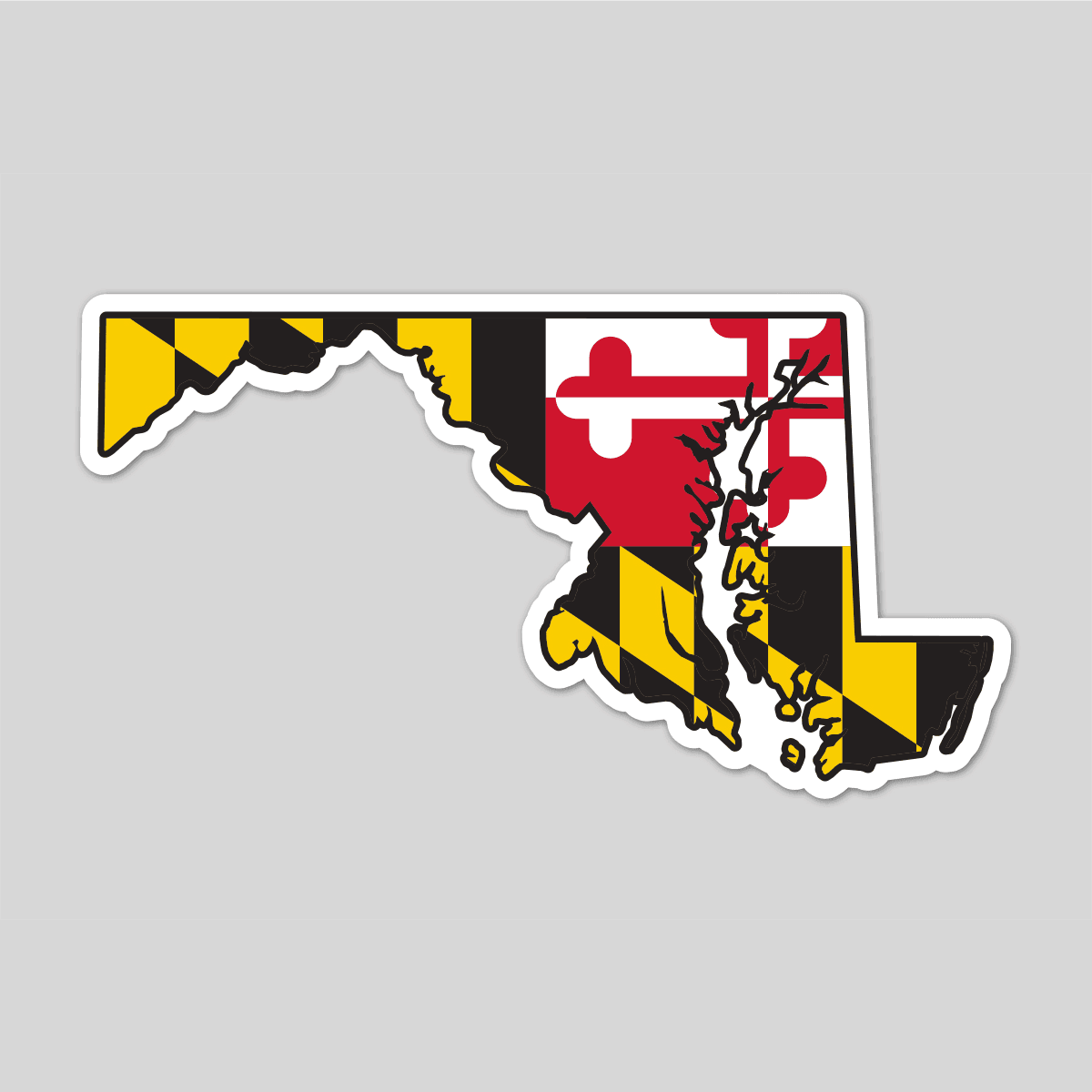Route One Apparel State of Maryland w/ Maryland Flag / Sticker