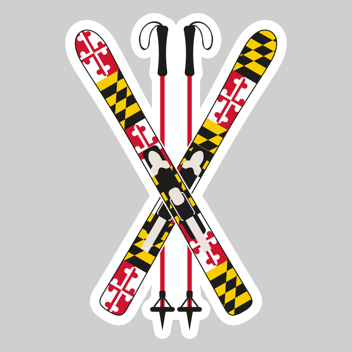 MD Skis / Sticker - Route One Apparel