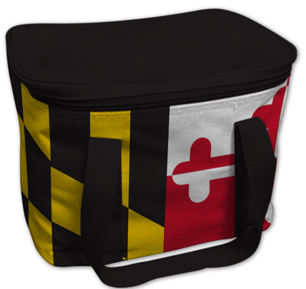 Maryland Flag (Black) / Lunch Box - Route One Apparel
