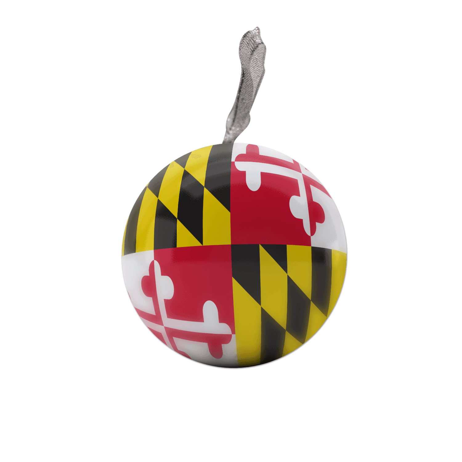 Maryland Flag / Tin Ball Ornament - Route One Apparel