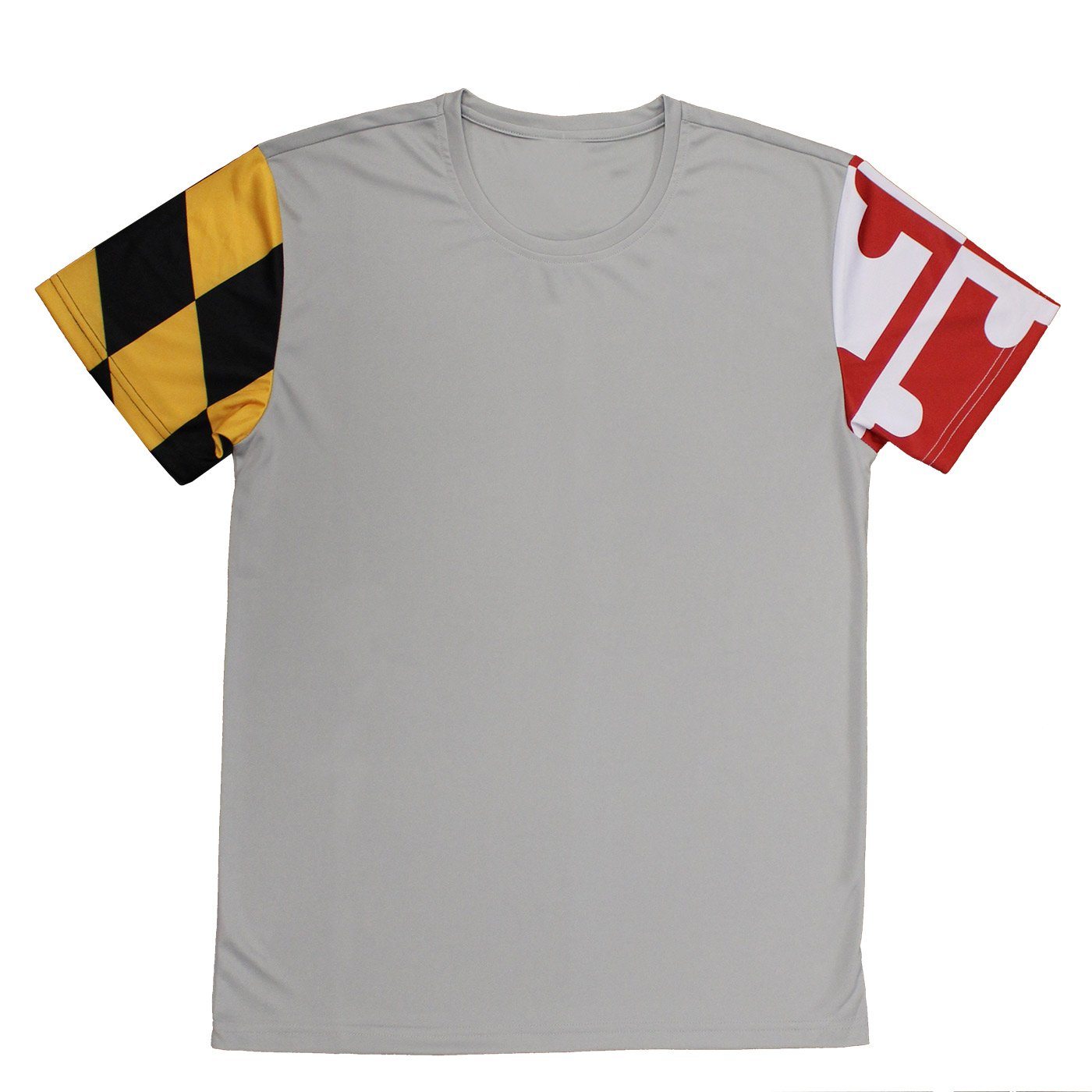 Maryland Flag Sleeves Sport (Grey) / Shirt - Route One Apparel