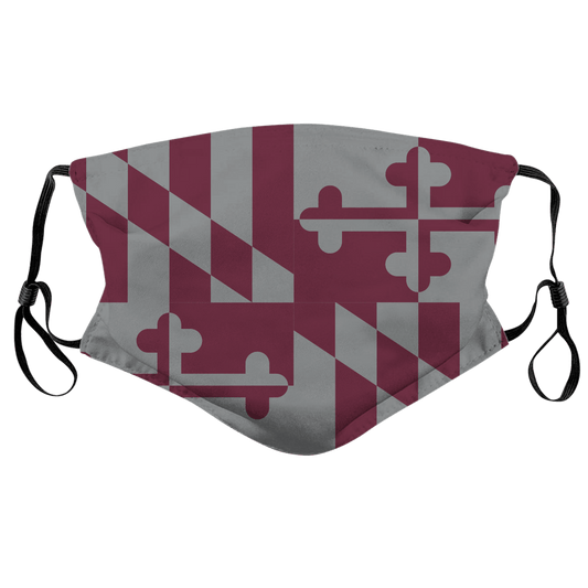 *COMING SOON* UMES Maroon MD Flag / Face Mask - Route One Apparel
