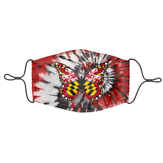Maryland Butterflies (Tie Dye) / Youth Face Mask - Route One Apparel