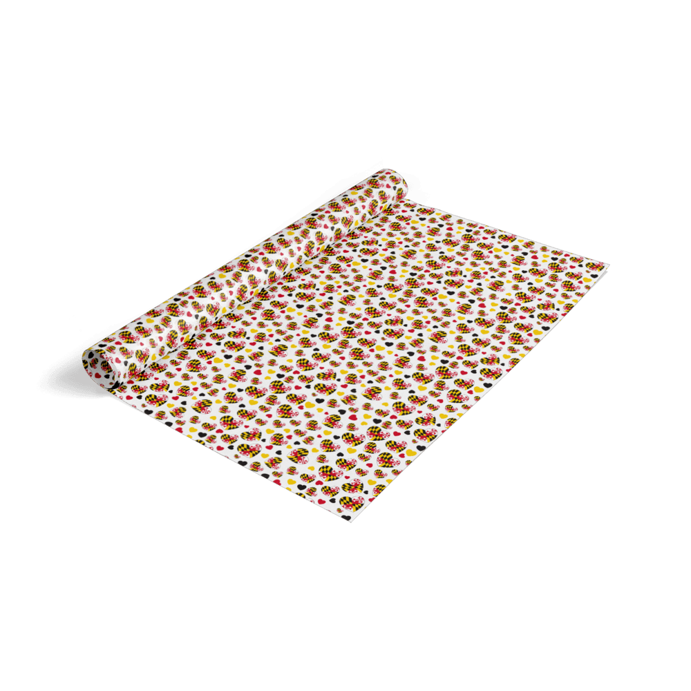 Maryland Heart Pattern (White) / Tissue Paper Pack - Route One Apparel